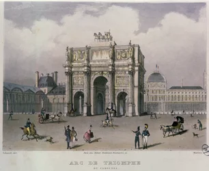 Der Arc de Triomphe du Carrousel, Paris, 1832